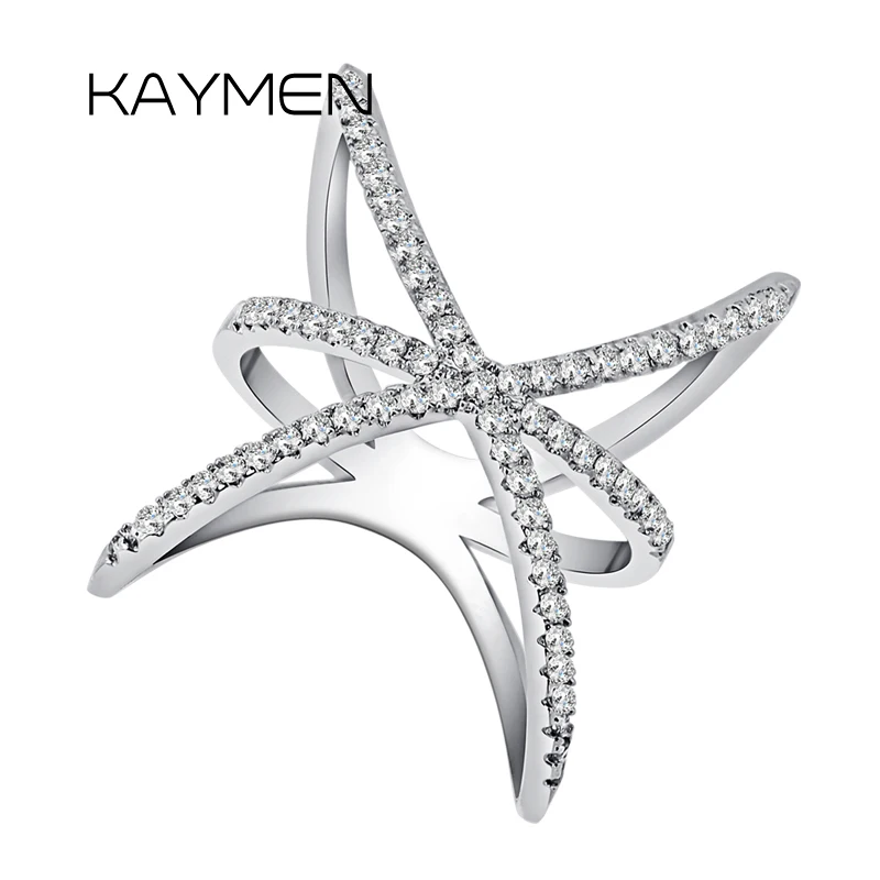 KAYMEN Fashion Women's Statement Ring for Wedding Prom Silver Plating with Full Zircon Stones Finger Rings Jewelry
KAYMEN Fashion Women's Statement Ring for Wedding Prom Silver Plating with Full Zircon Stones Finger Rings Jewelry