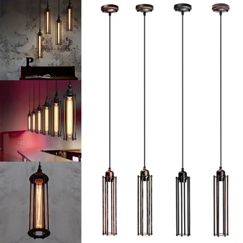 E27 Loft Retro Industrial Vintage LED Pendant Lamp Kitchen Long Cage Hanging Light Home Decor Coffee Bar Lighting Accessories
E27 Loft Retro Industrial Vintage LED Pendant Lamp Kitchen Long Cage Hanging Light Home Decor Coffee Bar Lighting Accessories