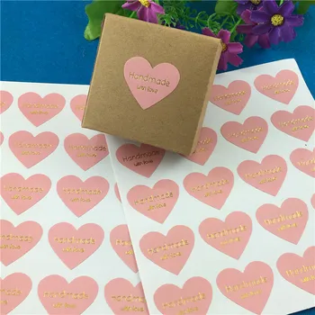 1000Pcs/Lot Kraft Paper Adhesive Heart Pattern Sticker Lettering Handmade With Love For Valentine`s Day Souvenir Candy Gift Box
1000Pcs/Lot Kraft Paper Adhesive Heart Pattern Sticker Lettering Handmade With Love For Valentine`s Day Souvenir Candy Gift Box