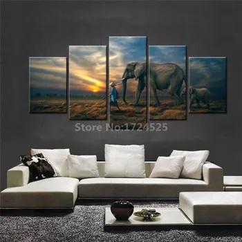 2017 Sale Top Fashion No 5 Pieces Farmers And Elephants Wall Art Home Decor Pictures For Living Room In High Quality Unframed
2017 Sale Top Fashion No 5 Pieces Farmers And Elephants Wall Art Home Decor Pictures For Living Room In High Quality Unframed