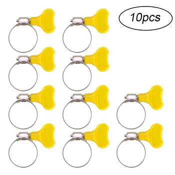 10Pcs 13-19mm Range Key-Type Adjustable Zinc Alloy Hose Clamp Pipe Clamp With Plastic Handle For Gas Tank Faucet Drain Pipe
10Pcs 13-19mm Range Key-Type Adjustable Zinc Alloy Hose Clamp Pipe Clamp With Plastic Handle For Gas Tank Faucet Drain Pipe