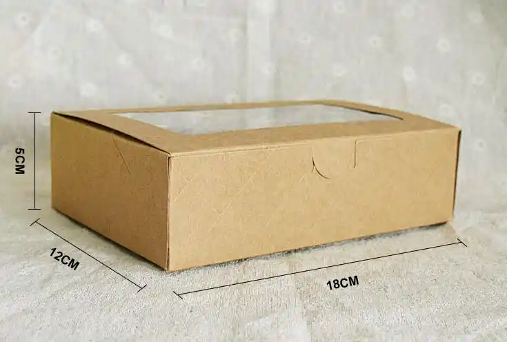 kraft paper box cake food packaging candy cookies cupcake boxes