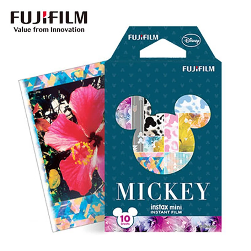 

2017 new 10 Sheets Fujifilm Fuji Instax Mini 8 Films Mickey mouse Photo Paper For instant mini 8 7s 7 50s 90 25 Polaroid Camera