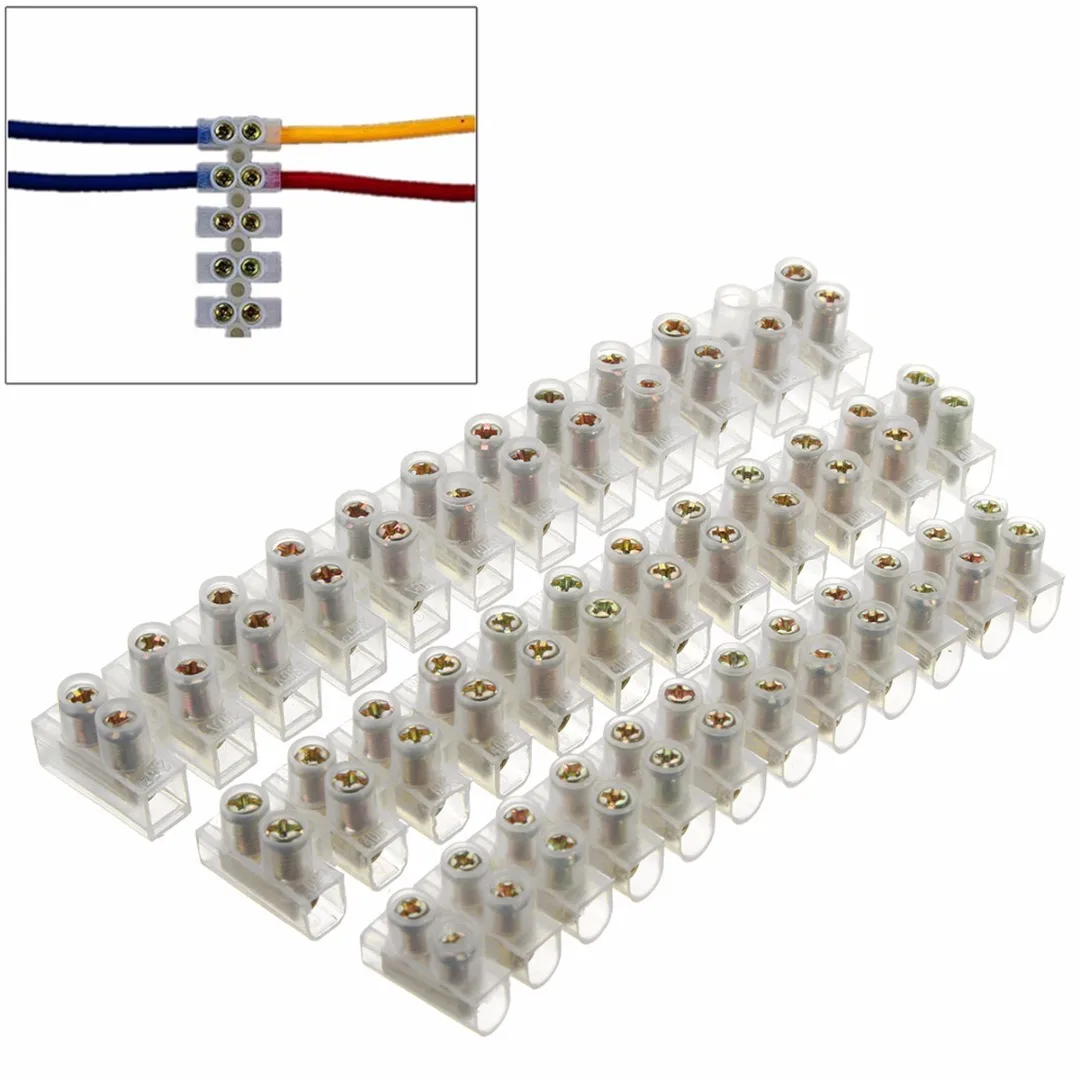 3pcs 12 Way Barrier Screw Terminal Block Connection Wire Connector Strip 3A 5A 10Amp For Cars Motorbikes Electric Accessory
3pcs 12 Way Barrier Screw Terminal Block Connection Wire Connector Strip 3A 5A 10Amp For Cars Motorbikes Electric Accessory