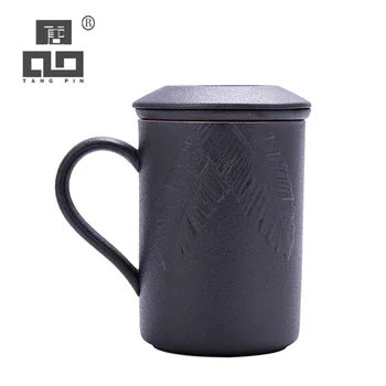 TANGPIN black crockery ceramic tea mugs with filters porcelain coffee cup teacup 450ml
TANGPIN black crockery ceramic tea mugs with filters porcelain coffee cup teacup 450ml