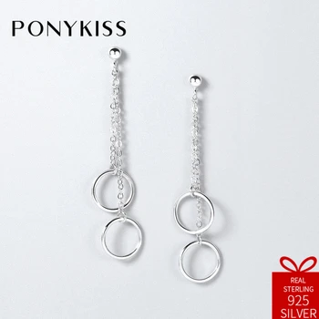 PONYKISS Office S925 Sterling Silver Chic Round Simple Sweet Dangle Drop Earrings Women Party Fine Charm Valentine's Day Gift
PONYKISS Office S925 Sterling Silver Chic Round Simple Sweet Dangle Drop Earrings Women Party Fine Charm Valentine's Day Gift