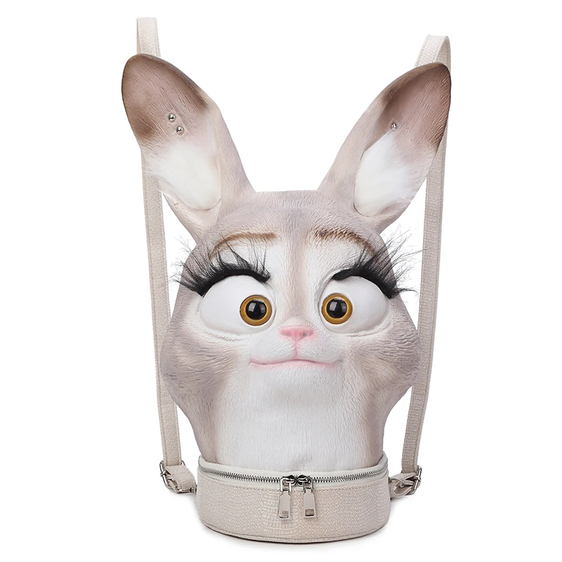 Fashion Women Backpack Personality 3D Harajuku Backpack Cartoon Rabbits Animal Embossing Bag Halloween Soft Cute Bag Female
Fashion Women Backpack Personality 3D Harajuku Backpack Cartoon Rabbits Animal Embossing Bag Halloween Soft Cute Bag Female