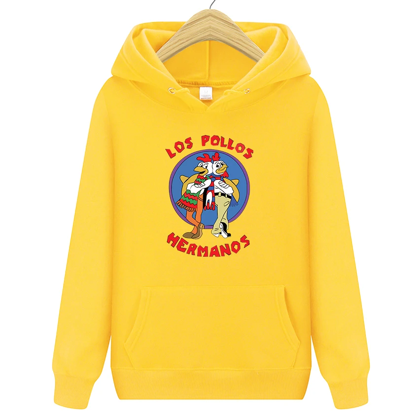 Autumn New women/men's casual players los pollos hermanos print hedging hooded fleece sweatshirt hoodies pullover 13 Colors
Autumn New women/men's casual players los pollos hermanos print hedging hooded fleece sweatshirt hoodies pullover 13 Colors