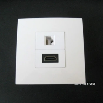 Hot Sell HDMI+ RJ45 Wall Plug Socket Port Work With Computer DVD For Home Using 86x86mm Panel Plug
Hot Sell HDMI+ RJ45 Wall Plug Socket Port Work With Computer DVD For Home Using 86x86mm Panel Plug