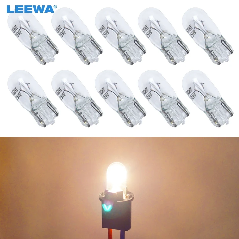 LEEWA 10pcs Warm White Car T10 168 192 Wedge 12V 5W Halogen Bulb External Halogen Lamp Replacement Dashboard Bulb Light #CA2109
LEEWA 10pcs Warm White Car T10 168 192 Wedge 12V 5W Halogen Bulb External Halogen Lamp Replacement Dashboard Bulb Light #CA2109