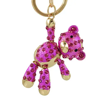Luxury Crystal Keychain Cute Bear Key Chains Holder Purse Bag Pendant Keyrings Car KeyChains Jewelry Gift
Luxury Crystal Keychain Cute Bear Key Chains Holder Purse Bag Pendant Keyrings Car KeyChains Jewelry Gift
