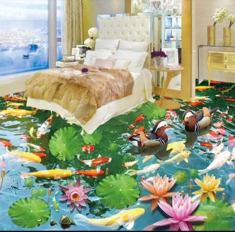 photo wallpaper Custom 3d flooring Lotus pond wall papers home decor flooring vinyl pvc Self-adhesive mural wallpaper
photo wallpaper Custom 3d flooring Lotus pond wall papers home decor flooring vinyl pvc Self-adhesive mural wallpaper