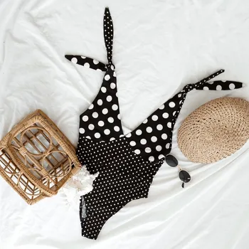 2019 New Swimwear Women One-piece Swimsuit Retro Wave Point Splice V-neck Bikini Beach Dress A2279YPD
2019 New Swimwear Women One-piece Swimsuit Retro Wave Point Splice V-neck Bikini Beach Dress A2279YPD