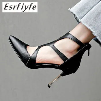 ESRFIYFE 2019 new brand summer women ankle boots thin high heels pointed toe shoes woman back zipper cool boots big size 34-48
ESRFIYFE 2019 new brand summer women ankle boots thin high heels pointed toe shoes woman back zipper cool boots big size 34-48