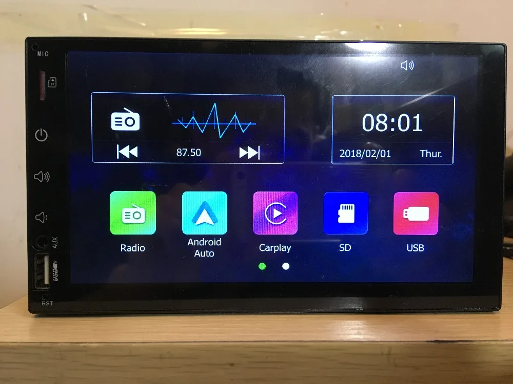 2 Din 7" 1024*600 build in Carplay & Android auto Car Radio Car Stereo Radio Multimedia Player Mp5 Car Player
2 Din 7" 1024*600 build in Carplay & Android auto Car Radio Car Stereo Radio Multimedia Player Mp5 Car Player