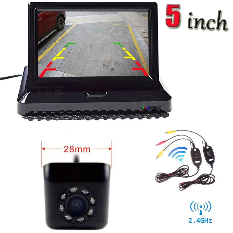 New Wireless Set 5 Inch HD Car Display Screen 800 x 480 and 8 IR Night Vision Reversing Parking Camera Waterproof
New Wireless Set 5 Inch HD Car Display Screen 800 x 480 and 8 IR Night Vision Reversing Parking Camera Waterproof