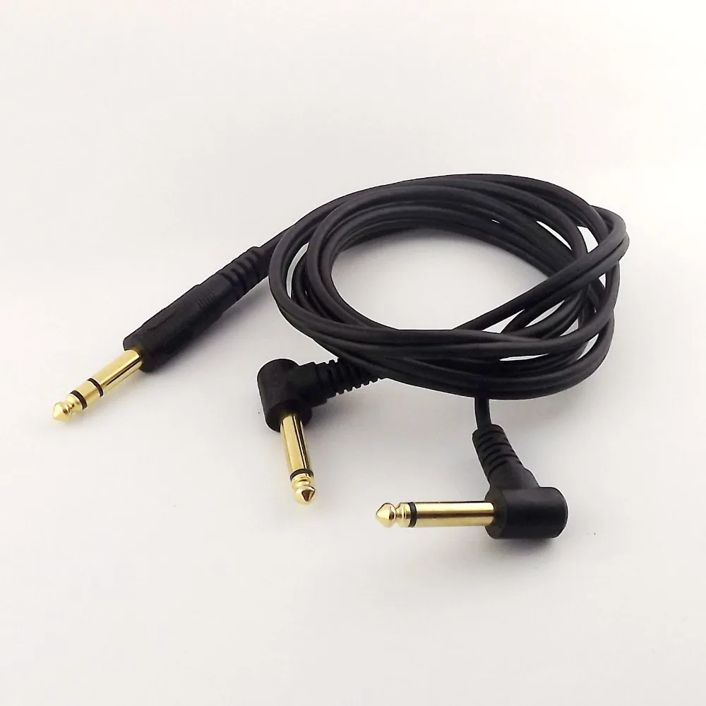 10pcs 6.35mm Stereo Male to Dual 6.35mm Male Mono Right Angle Audio Cable Black 5FT/1.5m
10pcs 6.35mm Stereo Male to Dual 6.35mm Male Mono Right Angle Audio Cable Black 5FT/1.5m