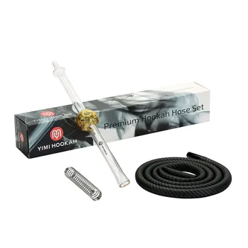 Yimi Hookah Premium Glass Mouthpiece Hookah Hose Spring Shisha Silicon Hose Set with Gift Box
Yimi Hookah Premium Glass Mouthpiece Hookah Hose Spring Shisha Silicon Hose Set with Gift Box
