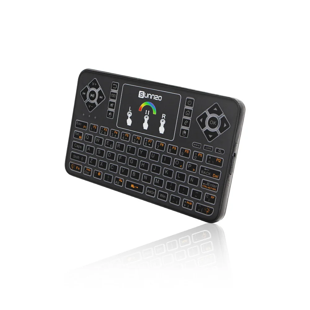 Colorful backlight Mini 2.4GHz Wireless Keyboard Multi-functional Keyboard Touchpad Fly Air Mouse For Set-Top Box TV PS4/xbox
Colorful backlight Mini 2.4GHz Wireless Keyboard Multi-functional Keyboard Touchpad Fly Air Mouse For Set-Top Box TV PS4/xbox