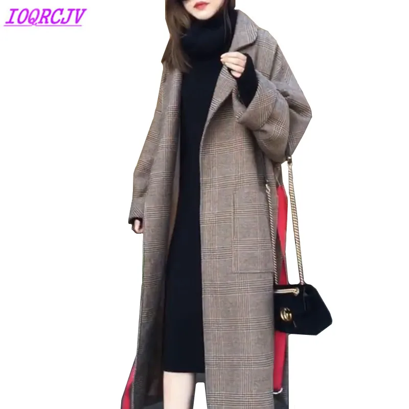 New Plaid Woolen Jacket Women Autumn Winter Thick Quilted cotton Warm Wool Coats Fashion Large size Loose Outerwear IOQRCJV Q136
New Plaid Woolen Jacket Women Autumn Winter Thick Quilted cotton Warm Wool Coats Fashion Large size Loose Outerwear IOQRCJV Q136