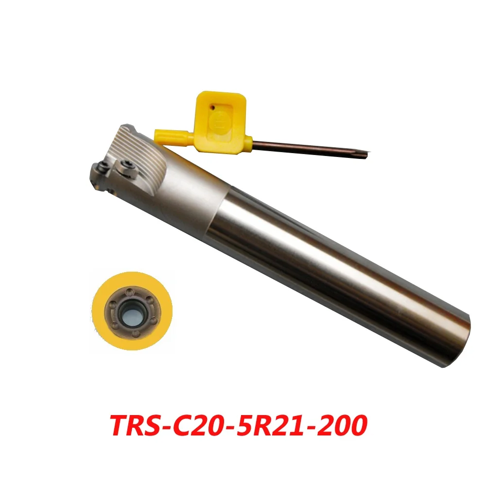 Free Shipping TRS-C20-5R21-200 Indexable Face Milling Cutter Tools For RDMT10T3MO Carbide Inserts Suitable For NC/CNC Machine
Free Shipping TRS-C20-5R21-200 Indexable Face Milling Cutter Tools For RDMT10T3MO Carbide Inserts Suitable For NC/CNC Machine
