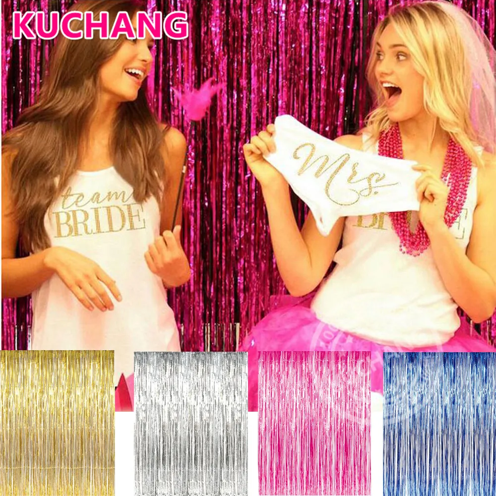 1*3M Rose Gold Foil Fringe Curtain Baby Bridal Shower Birthday Hen Party Wedding Shimmer Backdrop Photo Booth Props Decorations
1*3M Rose Gold Foil Fringe Curtain Baby Bridal Shower Birthday Hen Party Wedding Shimmer Backdrop Photo Booth Props Decorations