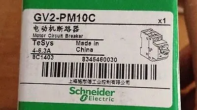 2PCS Motor Circuit Breakers GV2-PM10C 4-6.3A