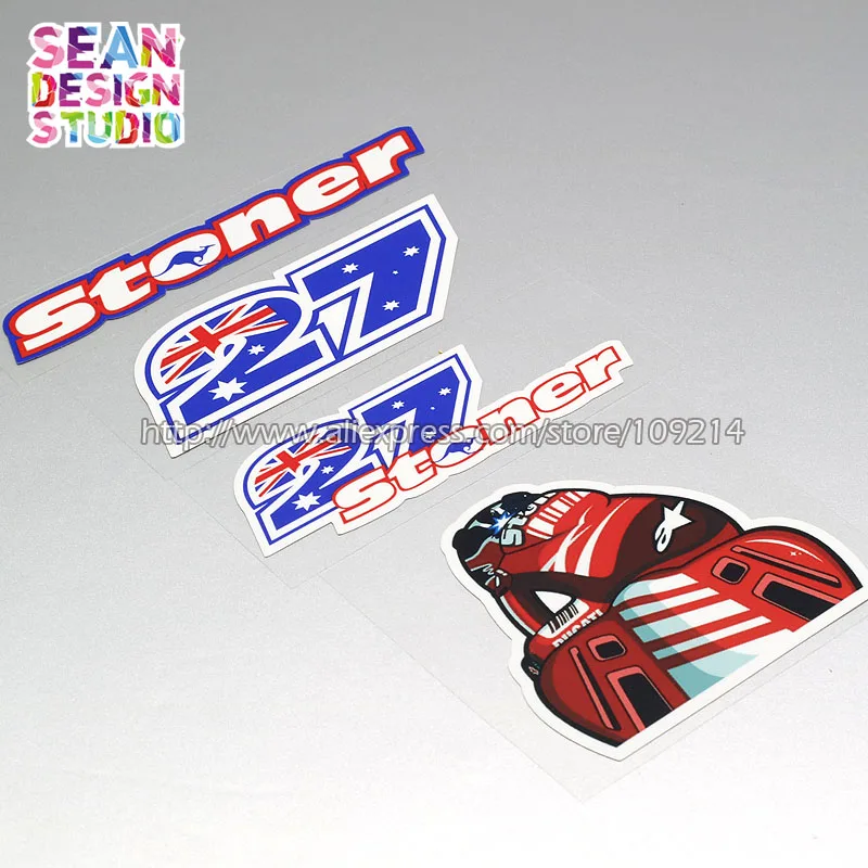 Casey Stoner #27 CS27 Sticker Sheet Decals Team helmet motorcycle Waterproof Decals13
Casey Stoner #27 CS27 Sticker Sheet Decals Team helmet motorcycle Waterproof Decals13