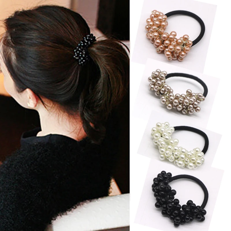 1Pc Pearl Elastic Rubber Hair Ties/ Rings/Ropes Elastic Hair Ponytail Holder Hair Styling Accessories For Girl Hairdressing Tool
1Pc Pearl Elastic Rubber Hair Ties/ Rings/Ropes Elastic Hair Ponytail Holder Hair Styling Accessories For Girl Hairdressing Tool