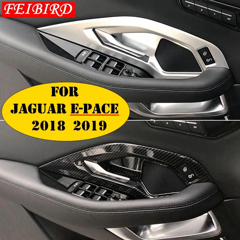 Auto Accessory For Jaguar E-pace E pace 2018 2019 ABS Inner Door Pull Doorknob Handle Bowl Cover Trim Matte Carbon Fiber Style
Auto Accessory For Jaguar E-pace E pace 2018 2019 ABS Inner Door Pull Doorknob Handle Bowl Cover Trim Matte Carbon Fiber Style