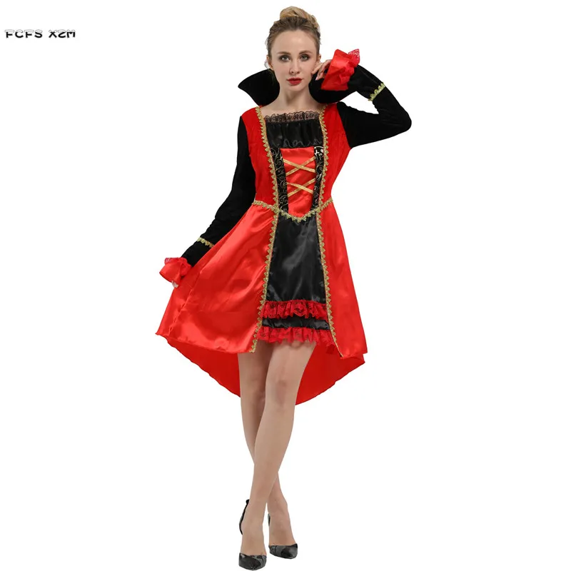 Red Women Vampire Cosplays Female Halloween Queen Costumes Carnival Purim parade Masquerade Nightclub Bar Role play party dress
Red Women Vampire Cosplays Female Halloween Queen Costumes Carnival Purim parade Masquerade Nightclub Bar Role play party dress