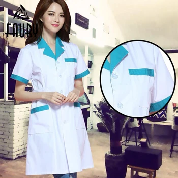 Women Stitching Color Medical Coat Nurse Services Uniform Medical Scrub Clothes White Lab Coats Hospital Doctor Clothes
Women Stitching Color Medical Coat Nurse Services Uniform Medical Scrub Clothes White Lab Coats Hospital Doctor Clothes