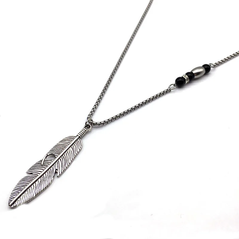 NAIQUBE Brand 2019 New Men Women Silver Golden Feather Pendant Neckalce Vintage Diy Chain Necklace Bead Jewelry Gift
NAIQUBE Brand 2019 New Men Women Silver Golden Feather Pendant Neckalce Vintage Diy Chain Necklace Bead Jewelry Gift