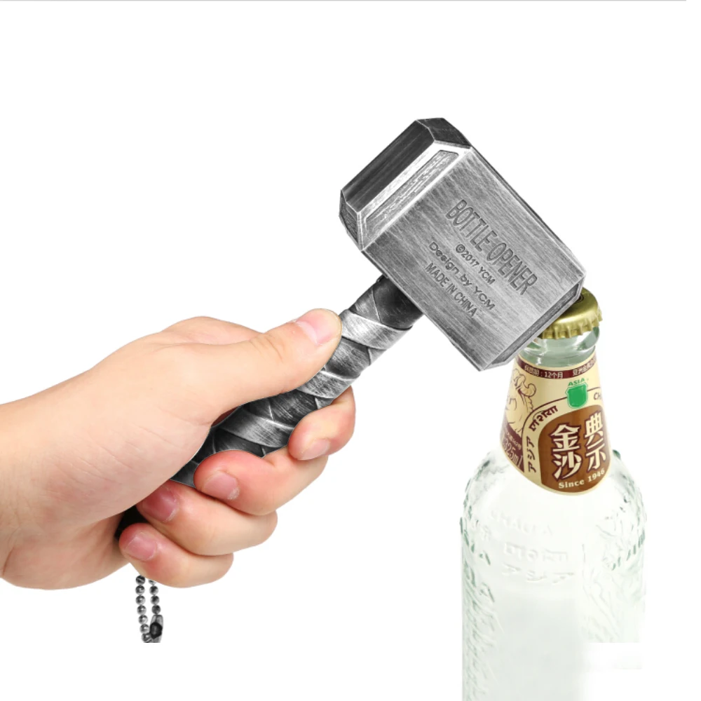 Silver Thor Hammer Shape Beer Bottle Opener Home Party Bar Accessories Bottles Opener for Beer
Silver Thor Hammer Shape Beer Bottle Opener Home Party Bar Accessories Bottles Opener for Beer