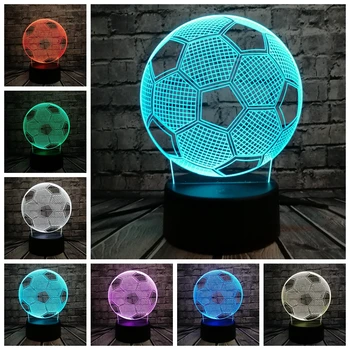NEW Sporting Football Soccer Shaped LED 3D Lamp Touch Remote Sensor Night Light Multicolor Toy Boy Bedroom Decor Kids Toy
NEW Sporting Football Soccer Shaped LED 3D Lamp Touch Remote Sensor Night Light Multicolor Toy Boy Bedroom Decor Kids Toy