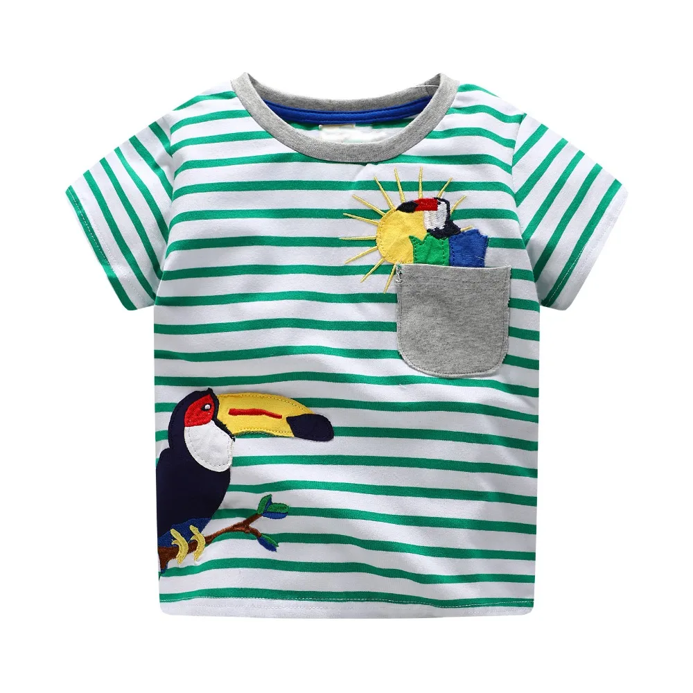 Топы для мальчиков лето 2018 брендовые Детские футболки одежда Детская футболка