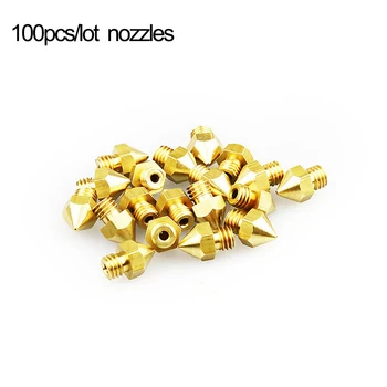 100pcs/lot 0.2 0.3 0.4 0.5mm 3D printer nozzle for anet a6 a8 e12 MK8 E10 ender-3 CR-10 prusa i3 impresora feeder Extruder parts
100pcs/lot 0.2 0.3 0.4 0.5mm 3D printer nozzle for anet a6 a8 e12 MK8 E10 ender-3 CR-10 prusa i3 impresora feeder Extruder parts