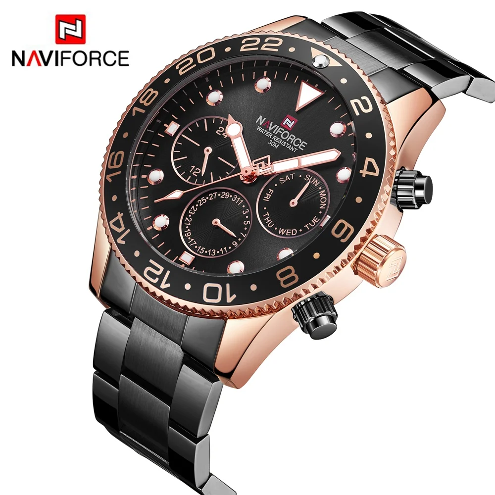 NAVIFORCE Luxury Brand Men Fashion Sport Watches Men's Quartz Analog Clock Man Military Wrist Watch Relogio masculino NF9147-06
NAVIFORCE Luxury Brand Men Fashion Sport Watches Men's Quartz Analog Clock Man Military Wrist Watch Relogio masculino NF9147-06