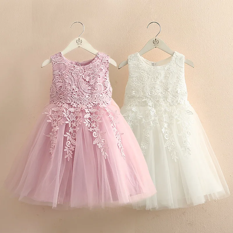 High quality princess girls dress summer elegant lace vest toddler clothing party weeding kids dresses for | Детская одежда и
