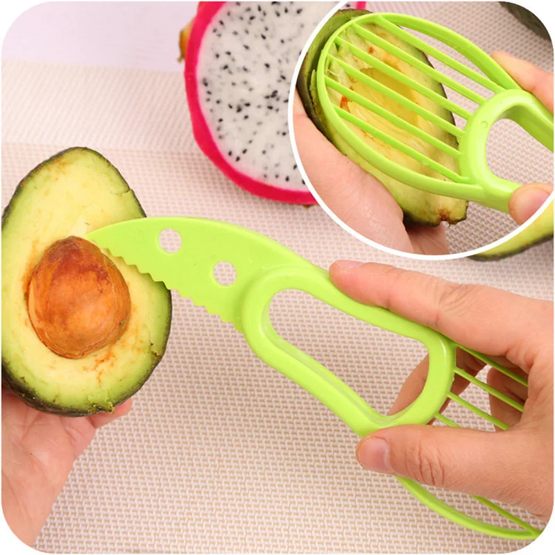 New Multi-purpose melon cut 3-in-1 avocado slicer and peeler fruit separator corer slicer Shea Butter Knife kitchen gadgets tool
New Multi-purpose melon cut 3-in-1 avocado slicer and peeler fruit separator corer slicer Shea Butter Knife kitchen gadgets tool
