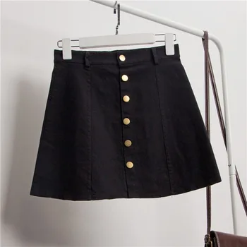 Single Breasted Buttons Skirts Summer High Waist Solid Denim Fabric Mini Skirt Sexy Women Club Wear Skirts
Single Breasted Buttons Skirts Summer High Waist Solid Denim Fabric Mini Skirt Sexy Women Club Wear Skirts