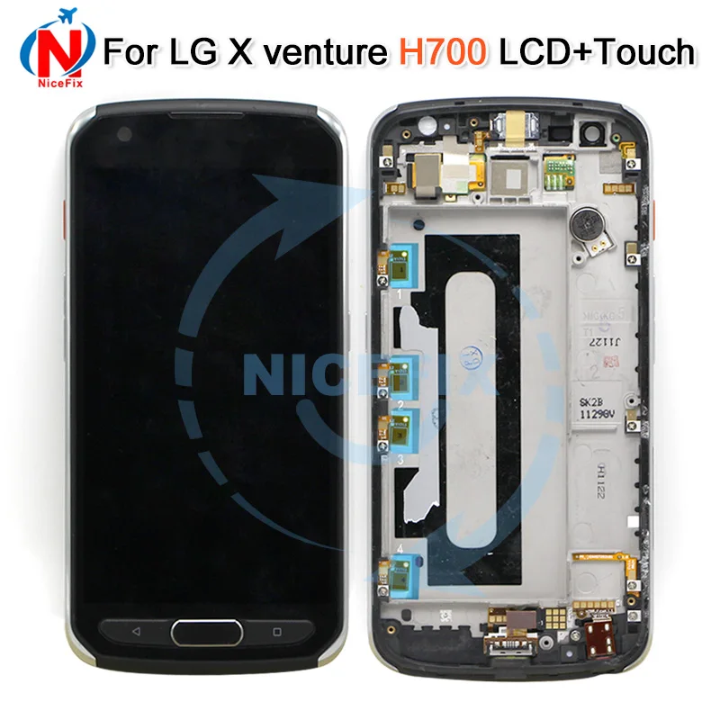 5.2''100% test for LG X venture lcd display with frame replacements parts for LG H700 LCD display with frame with tools
5.2''100% test for LG X venture lcd display with frame replacements parts for LG H700 LCD display with frame with tools