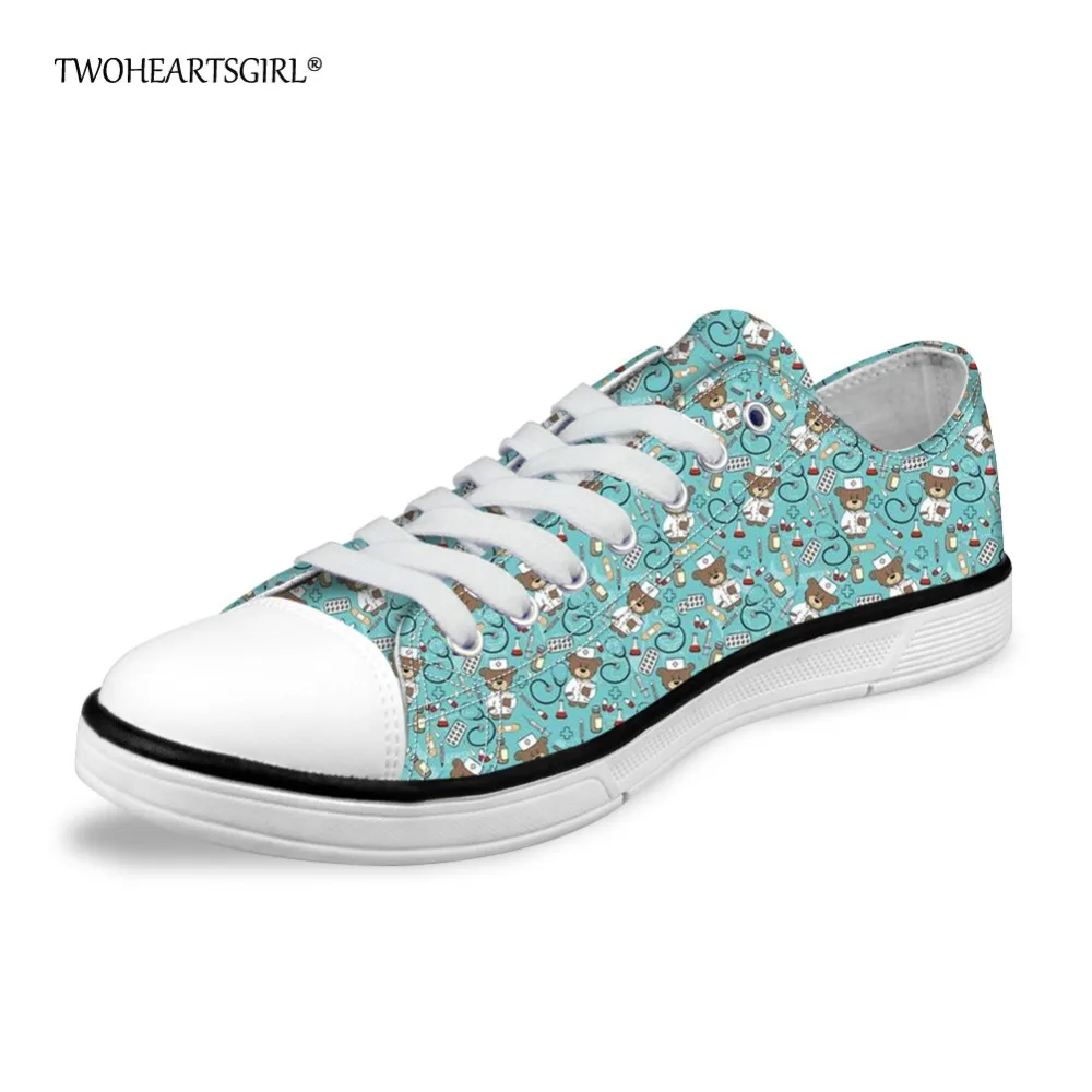 Twoheartsgirl Cartoon Nurse Bear Low Top Canvas Shoes for Women Cute Printed Women's Vulcanize Shoes Casual Flats Sneakers
Twoheartsgirl Cartoon Nurse Bear Low Top Canvas Shoes for Women Cute Printed Women's Vulcanize Shoes Casual Flats Sneakers