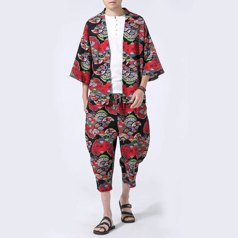 Summer New Men Chinese Style Fashion Casual 2 Pieces Sets (jacket+trousers) Male Kimono Cardigan Shirt Coat
Summer New Men Chinese Style Fashion Casual 2 Pieces Sets (jacket+trousers) Male Kimono Cardigan Shirt Coat
