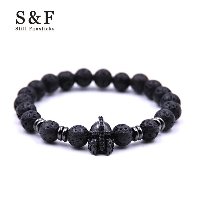 Lava Stone Helmet Bracelet Mens Beads Jewelry Handmade Charm Copper Bracelets For Women Men Bileklik Pulseira Masculina Feminina
Lava Stone Helmet Bracelet Mens Beads Jewelry Handmade Charm Copper Bracelets For Women Men Bileklik Pulseira Masculina Feminina