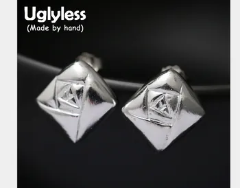Uglyless Real S 990 Silver Square Studs for Women Handmade Engraved Rose Flower Stud Earrings MINI Size Geometric Brincos Bijoux
Uglyless Real S 990 Silver Square Studs for Women Handmade Engraved Rose Flower Stud Earrings MINI Size Geometric Brincos Bijoux