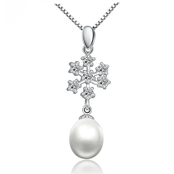 Natural freshwater pearl Necklace snow design pendant 925 sterling silver choker fashion jewelry for women 2017 Christmas gift
Natural freshwater pearl Necklace snow design pendant 925 sterling silver choker fashion jewelry for women 2017 Christmas gift