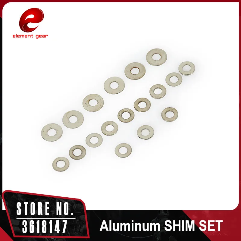Element Shim Set for Airsoft AEG Gearbox Hunting Accessories 0.2mm X6 / 0.3mm X6 / 0.5mm X6 IN0911
Element Shim Set for Airsoft AEG Gearbox Hunting Accessories 0.2mm X6 / 0.3mm X6 / 0.5mm X6 IN0911