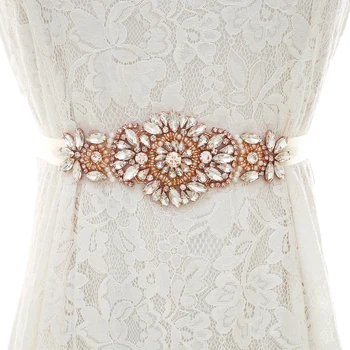 Rose Gold Crystal Wedding Belt Rhinestones Flower Wedding Sash Hand Beaded Bridal Belt For Bridal Accessories S211RG
Rose Gold Crystal Wedding Belt Rhinestones Flower Wedding Sash Hand Beaded Bridal Belt For Bridal Accessories S211RG