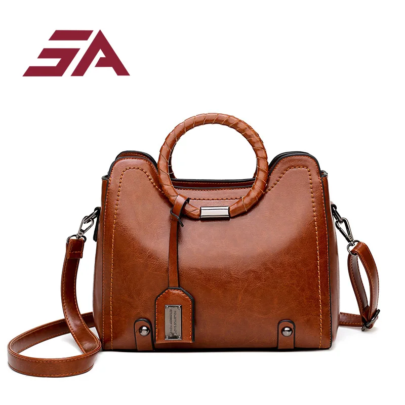 SA 2018 wax oil leather bag ladies hand bags women crossbody top handle bag designer handbag high quality woman bag famous brand
SA 2018 wax oil leather bag ladies hand bags women crossbody top handle bag designer handbag high quality woman bag famous brand